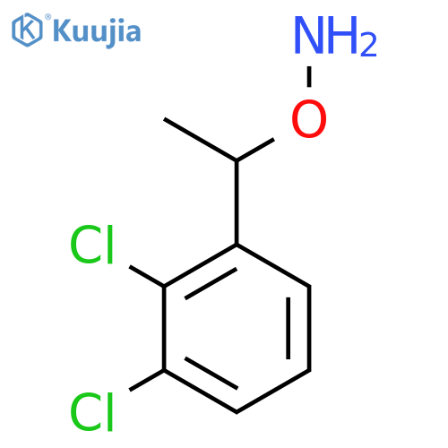 O-1-(2,3-dichlorophenyl)ethylhydroxylamine structure