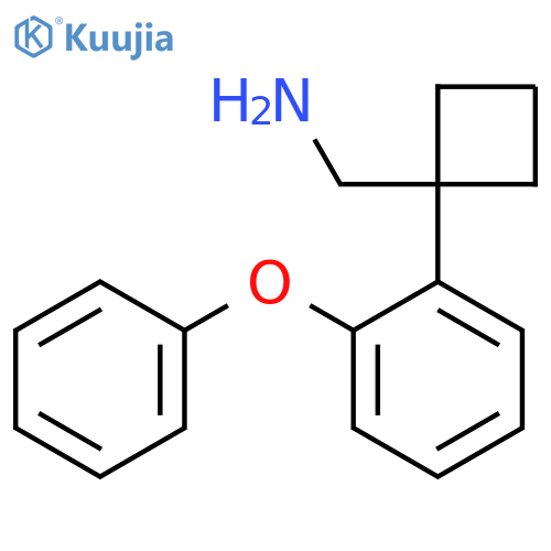 1-(2-phenoxyphenyl)cyclobutylmethanamine structure
