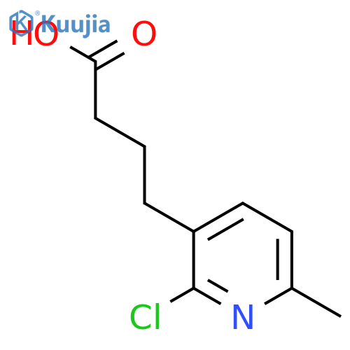 4-(2-chloro-6-methylpyridin-3-yl)butanoic acid structure
