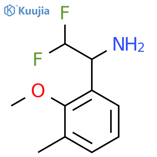 2,2-difluoro-1-(2-methoxy-3-methylphenyl)ethan-1-amine structure