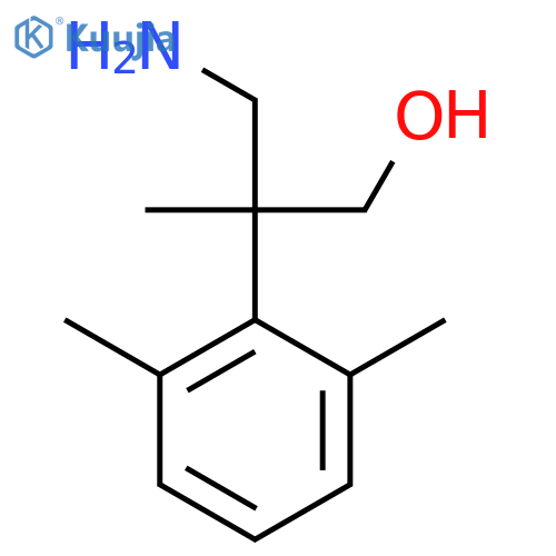 3-amino-2-(2,6-dimethylphenyl)-2-methylpropan-1-ol structure