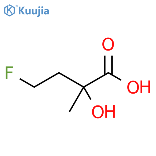 4-fluoro-2-hydroxy-2-methylbutanoic acid structure