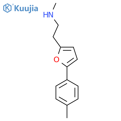 methyl({2-5-(4-methylphenyl)furan-2-ylethyl})amine structure