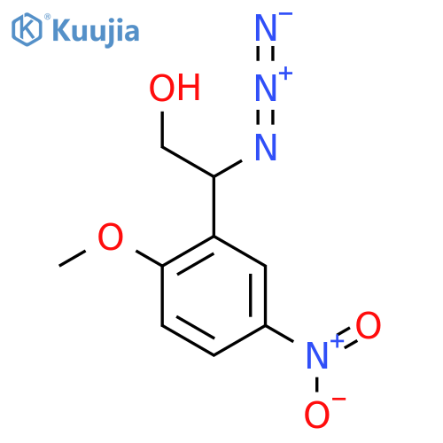 2-azido-2-(2-methoxy-5-nitrophenyl)ethan-1-ol structure