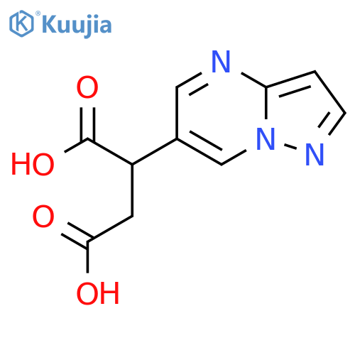 2-{pyrazolo1,5-apyrimidin-6-yl}butanedioic acid structure