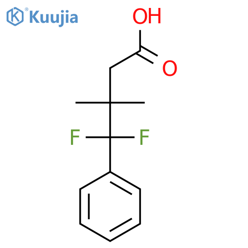 4,4-difluoro-3,3-dimethyl-4-phenylbutanoic acid structure