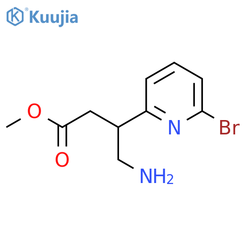 methyl 4-amino-3-(6-bromopyridin-2-yl)butanoate structure