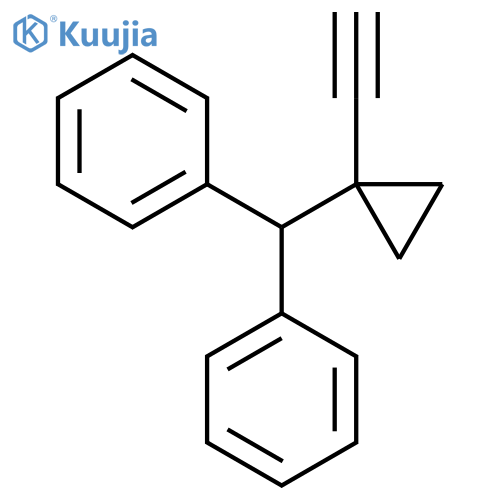 (1-ethynylcyclopropyl)(phenyl)methylbenzene structure