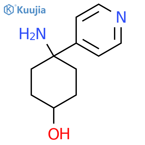 4-amino-4-(pyridin-4-yl)cyclohexan-1-ol structure