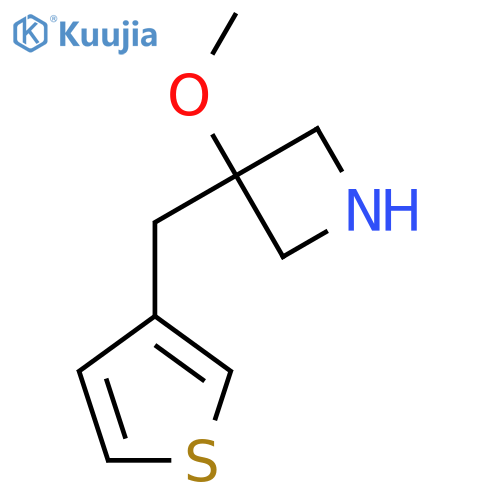 3-methoxy-3-(thiophen-3-yl)methylazetidine structure