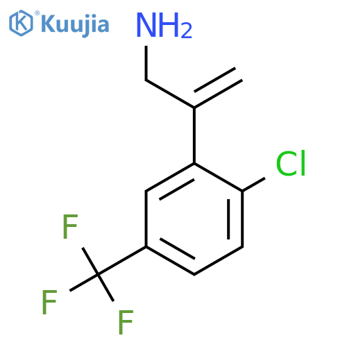 2-2-chloro-5-(trifluoromethyl)phenylprop-2-en-1-amine structure