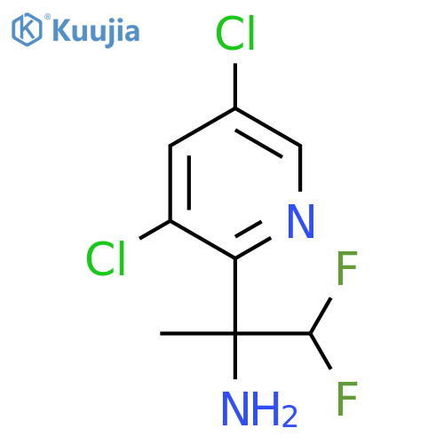 2-(3,5-dichloropyridin-2-yl)-1,1-difluoropropan-2-amine structure
