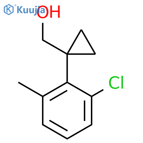 1-(2-chloro-6-methylphenyl)cyclopropylmethanol structure