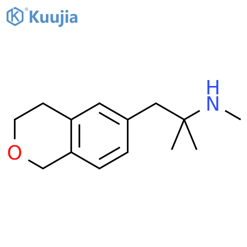 1-(3,4-dihydro-1H-2-benzopyran-6-yl)-2-methylpropan-2-yl(methyl)amine structure