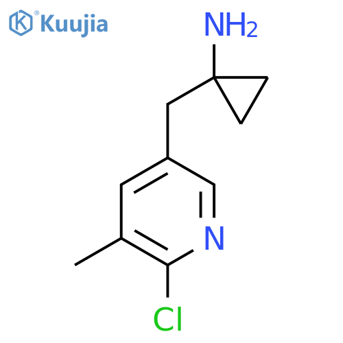 1-(6-chloro-5-methylpyridin-3-yl)methylcyclopropan-1-amine structure