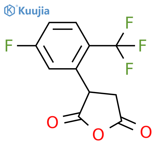 3-5-fluoro-2-(trifluoromethyl)phenyloxolane-2,5-dione structure