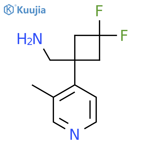 3,3-difluoro-1-(3-methylpyridin-4-yl)cyclobutylmethanamine structure