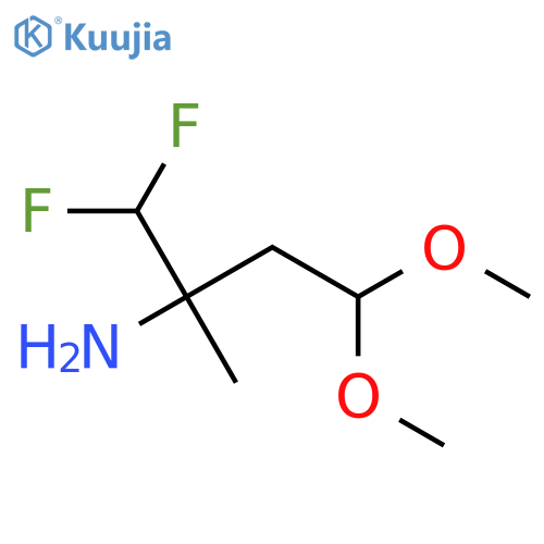 1,1-difluoro-4,4-dimethoxy-2-methylbutan-2-amine structure
