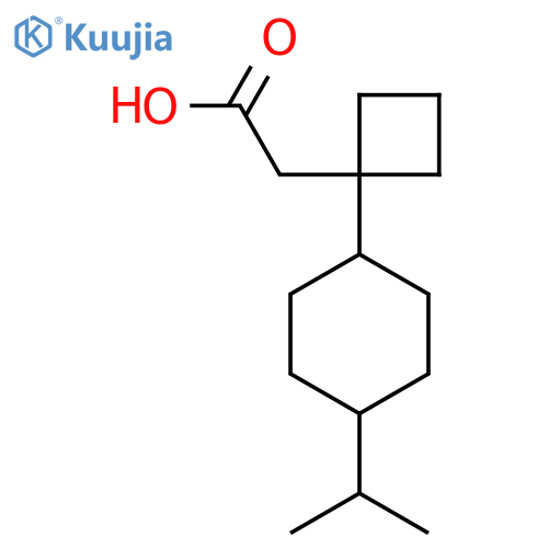 2-{1-4-(propan-2-yl)cyclohexylcyclobutyl}acetic acid structure
