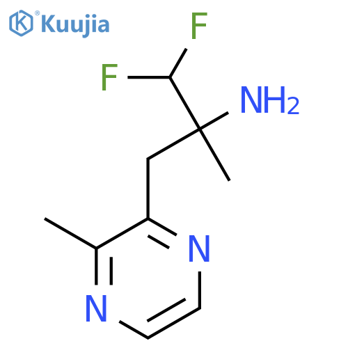 1,1-difluoro-2-methyl-3-(3-methylpyrazin-2-yl)propan-2-amine structure