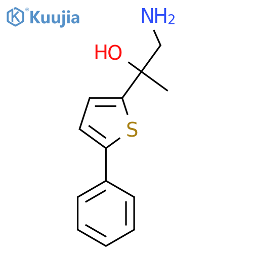 1-amino-2-(5-phenylthiophen-2-yl)propan-2-ol structure