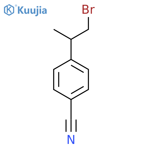 4-(1-bromopropan-2-yl)benzonitrile structure