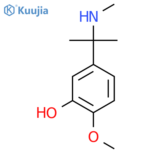 2-methoxy-5-2-(methylamino)propan-2-ylphenol structure