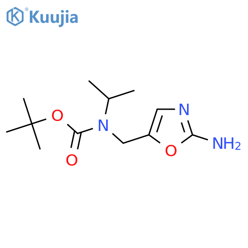 tert-butyl N-(2-amino-1,3-oxazol-5-yl)methyl-N-(propan-2-yl)carbamate structure
