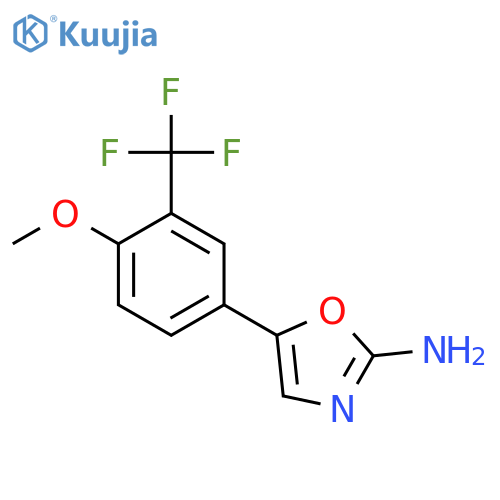 5-4-methoxy-3-(trifluoromethyl)phenyl-1,3-oxazol-2-amine structure
