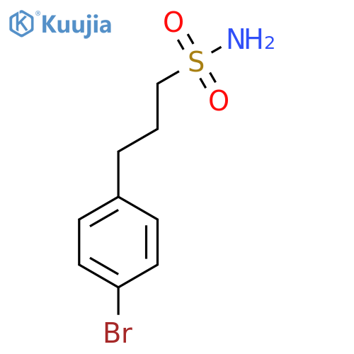 3-(4-bromophenyl)propane-1-sulfonamide structure