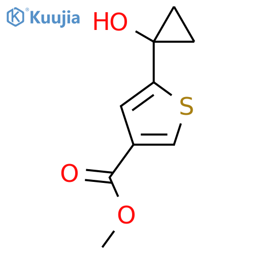 methyl 5-(1-hydroxycyclopropyl)thiophene-3-carboxylate structure