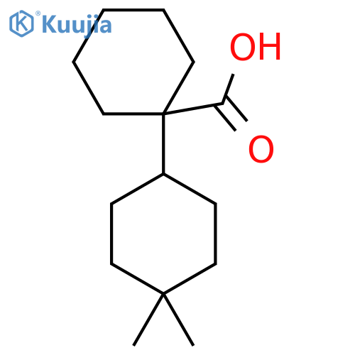 1-(4,4-dimethylcyclohexyl)cyclohexane-1-carboxylic acid structure