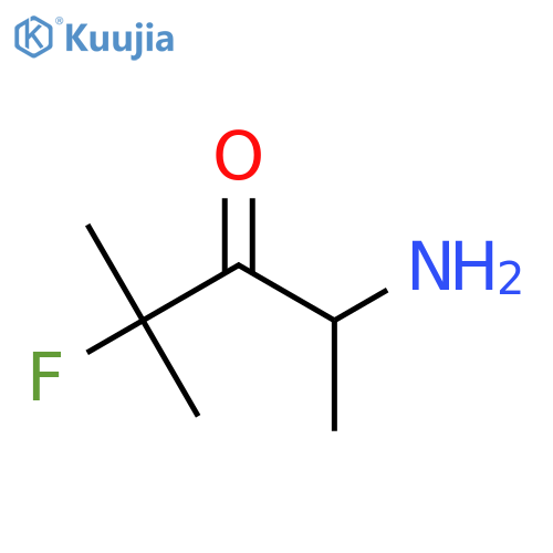 4-amino-2-fluoro-2-methylpentan-3-one structure