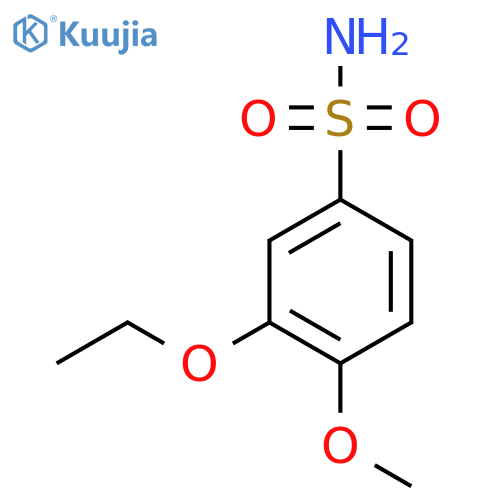 3-ethoxy-4-methoxybenzene-1-sulfonamide structure