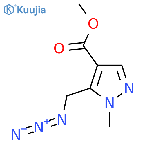 methyl 5-(azidomethyl)-1-methyl-1H-pyrazole-4-carboxylate structure
