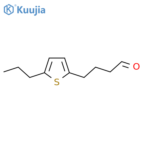 4-(5-propylthiophen-2-yl)butanal structure