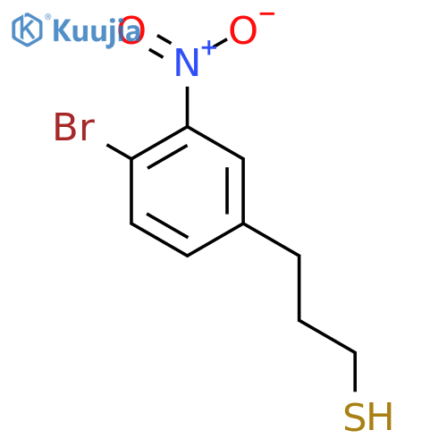 3-(4-bromo-3-nitrophenyl)propane-1-thiol structure