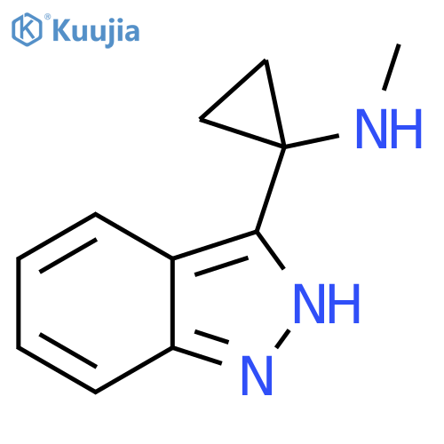 1-(1H-indazol-3-yl)-N-methylcyclopropan-1-amine structure