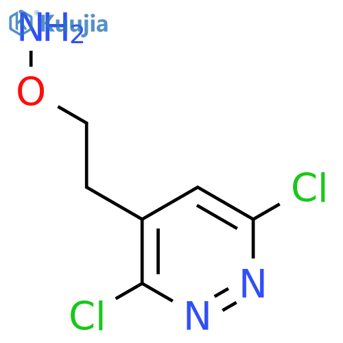 O-2-(3,6-dichloropyridazin-4-yl)ethylhydroxylamine structure