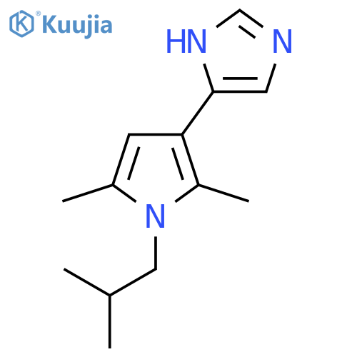 4-2,5-dimethyl-1-(2-methylpropyl)-1H-pyrrol-3-yl-1H-imidazole structure
