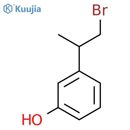 3-(1-bromopropan-2-yl)phenol structure