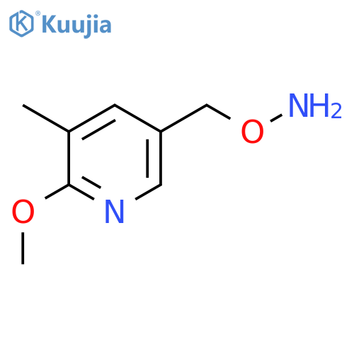 O-[(6-methoxy-5-methylpyridin-3-yl)methyl]hydroxylamine structure