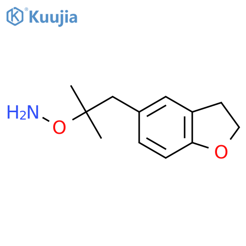 O-1-(2,3-dihydro-1-benzofuran-5-yl)-2-methylpropan-2-ylhydroxylamine structure