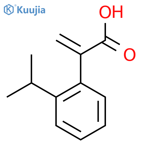 2-2-(propan-2-yl)phenylprop-2-enoic acid structure