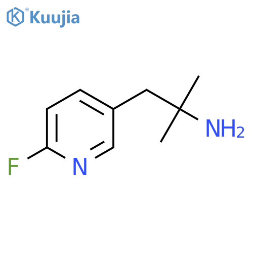 1-(6-fluoropyridin-3-yl)-2-methylpropan-2-amine structure