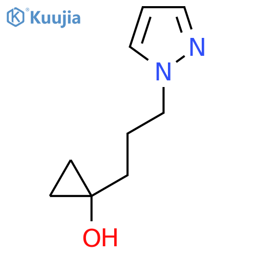 1-3-(1H-pyrazol-1-yl)propylcyclopropan-1-ol structure