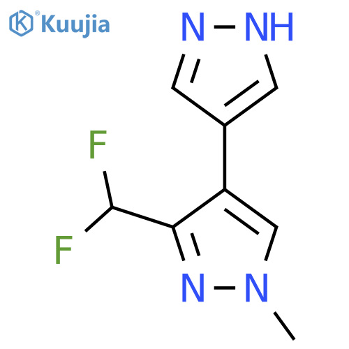 3-(difluoromethyl)-1-methyl-4-(1H-pyrazol-4-yl)-1H-pyrazole structure