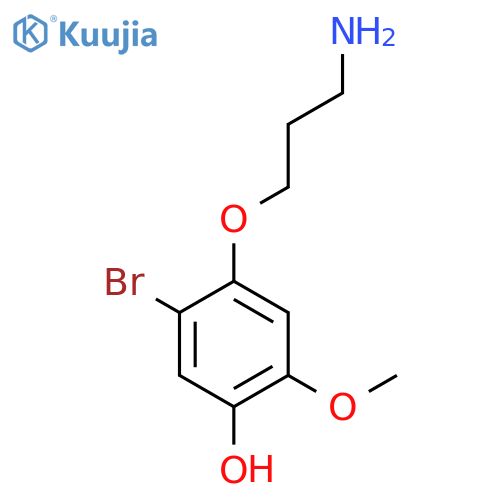4-(3-Aminopropoxy)-5-bromo-2-methoxyphenol structure