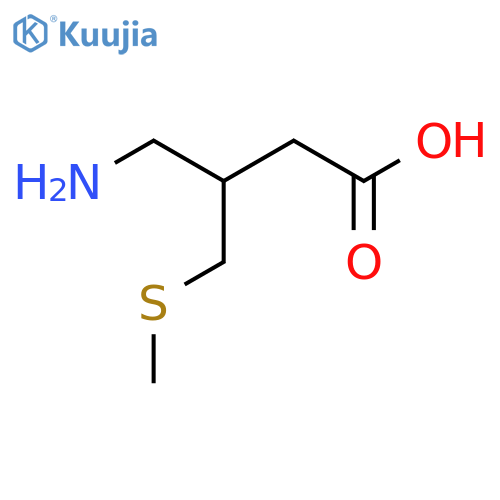 4-amino-3-(methylsulfanyl)methylbutanoic acid structure