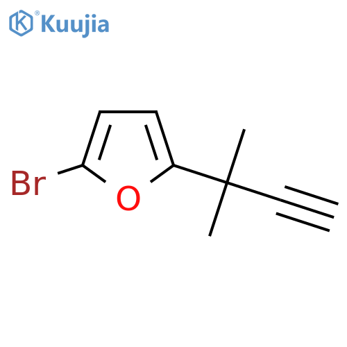 2-bromo-5-(2-methylbut-3-yn-2-yl)furan structure